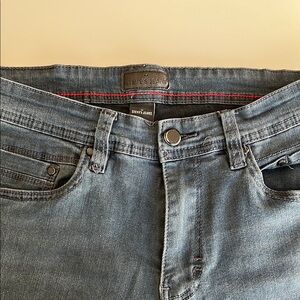 Blue Slim Straight Jeans